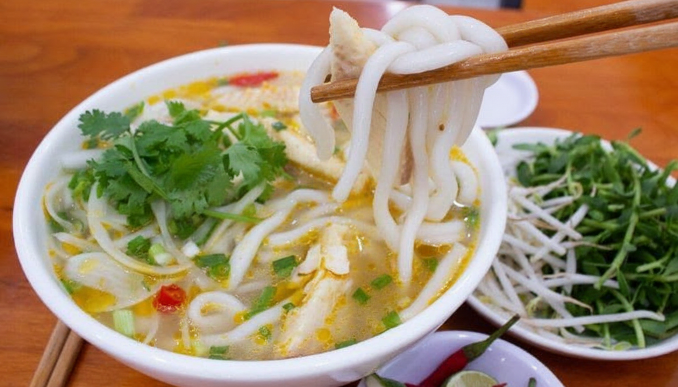 Rau thơm bánh canh cá lóc Rau thơm bánh canh cá lóc